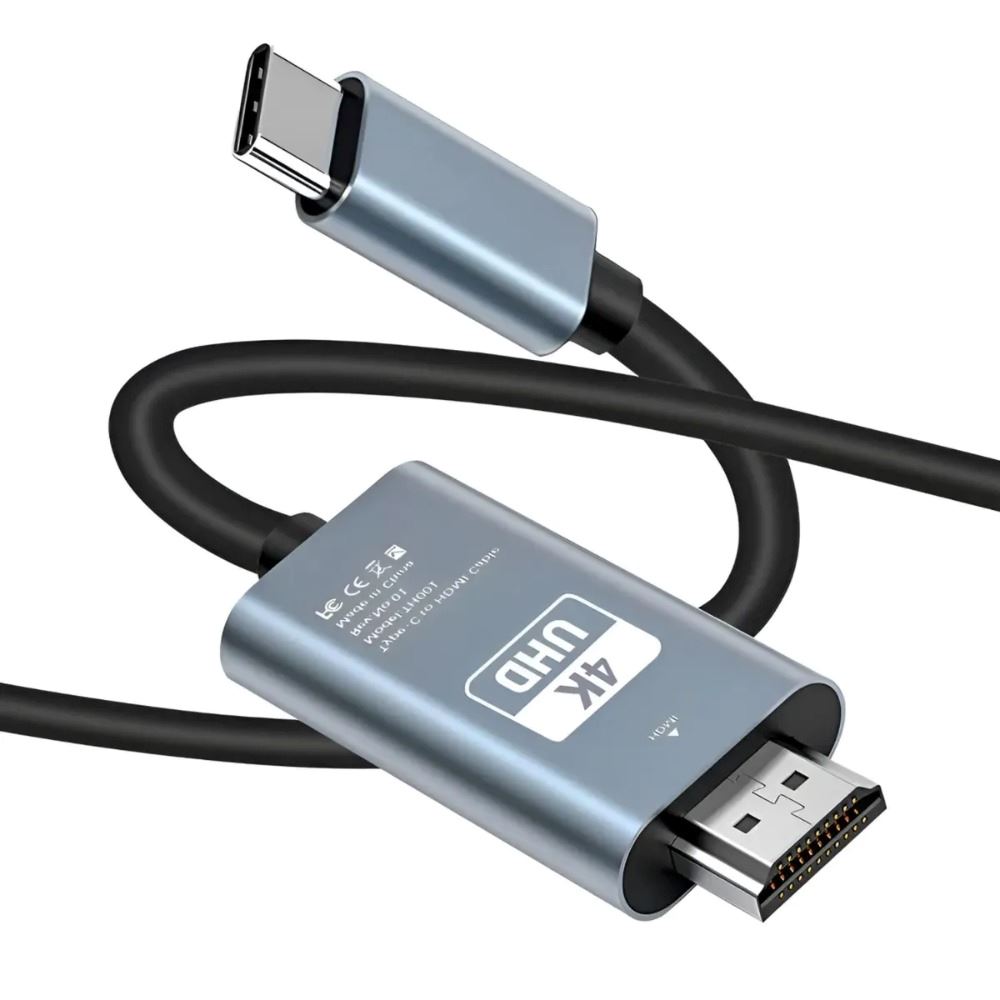 Cable Tipo C A Hdmi 4k Alta Definición Para Proyector